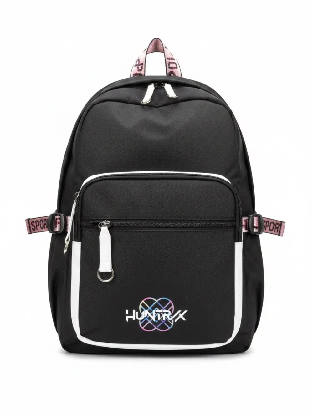 Demon Hunter Girl Black & Pink Graphic Compact Backpack - Unbranded